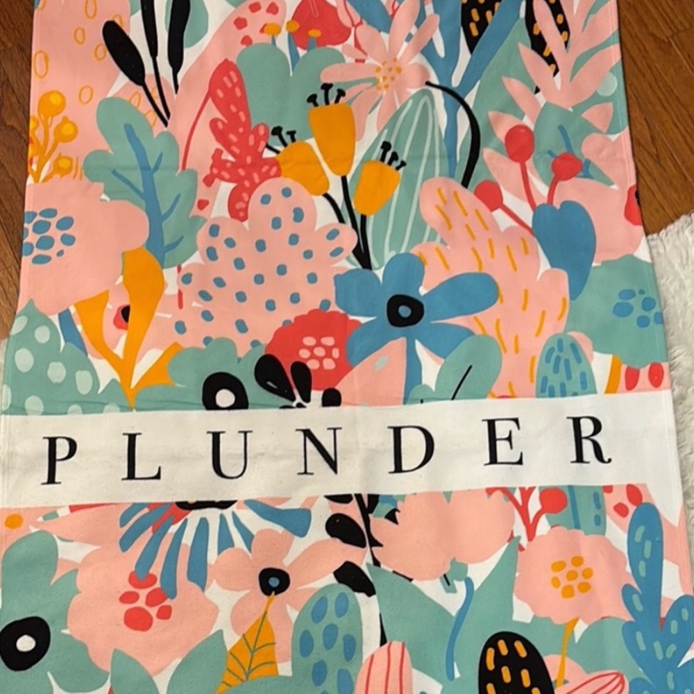 Plunder Brand floral beach towel